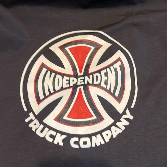 Independent size M nylon button jacket with hood. Basically new and very vintage - Picture 5 of 8